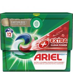 Detergent capsule Ariel All in One PODS Plus Extra Clean Power, 12 spalari