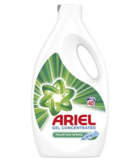 Detergent Lichid pentru Rufe Ariel Mountain Spring, 2 L, 40 Spalari, Parfum Mountain,